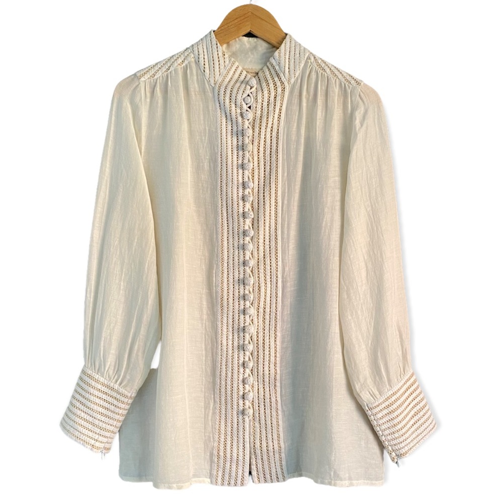 NWT Soft Surroundings Lilith Cream Lace Crochet Top